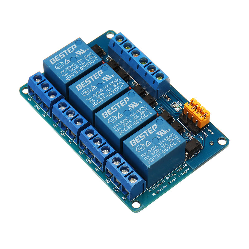 BESTEP 4 Channel 24V Relay Module High And Low Level Trigger For
