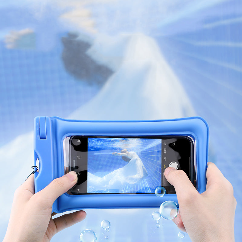 KUULAA IPX8 Waterproof Phone Pouch Air Cushion Anti-explosion Screen Touch Underwater Swimming Diving Phone Bag for iPhone Huawei Xiaomi below 6 inch