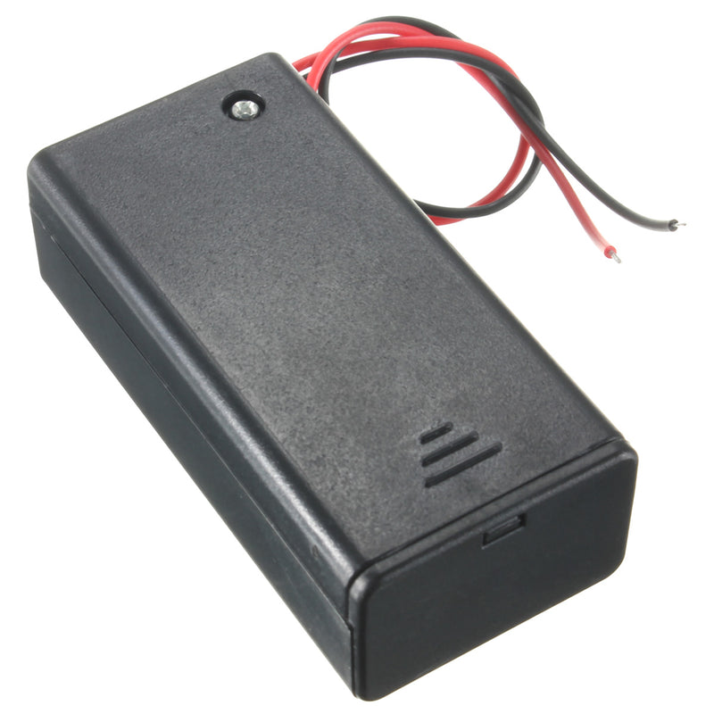 DIY 9V Battery Storage Container Box Case Holder With ON/OFF Toggle Switch