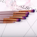 9pcs Luckyfine Soft Makeup Brushes Set Blend Foundation Lips Liner Eye Shadow Powder Cosmetics Tool