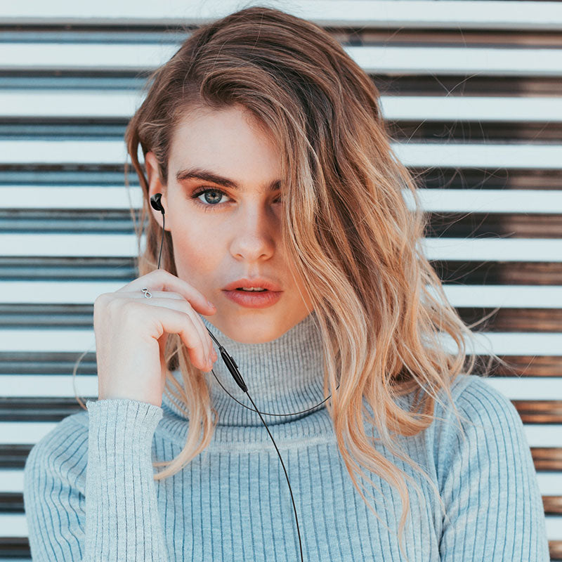 USAMS EP-28 Earphone Durable 3.5mm Wired Control In-ear Stereo Earbuds Headphone with Mic