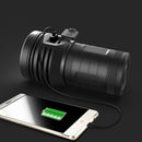 XANES XF 14/16xT6 LED Flashlight Super Power 3 Modes 2500Lumens 18650 Battery USB Rechargeable Exploration Lantern