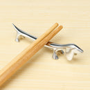 Knife Rest Creative Chopsticks Holder Zinc Alloy Fork Stand for Holding Knife, Fork, Spoon and Chopsticks Knife Set