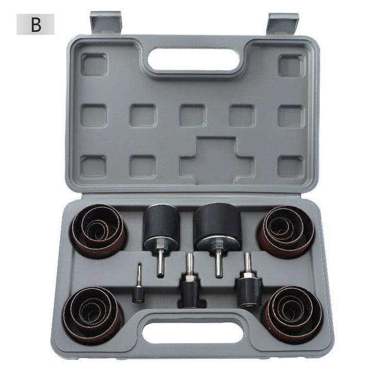 80/120 Grit Sanding Drum Kit With 3/6mm Shank Sanding Mandrels for Rotary Tool