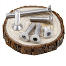 Suleve M5SH8 50pcs M5 Stainless Steel Countersunk Flat Head Hex Socket Screw Bolts 6/8/10/12/14/16/18/20/25/30/35/40mm Optional