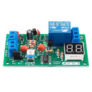 JK12-A 12V Time Adjustable Relay Module with LED Digital Tube Dynamic Display Countdown Single Chip Relay