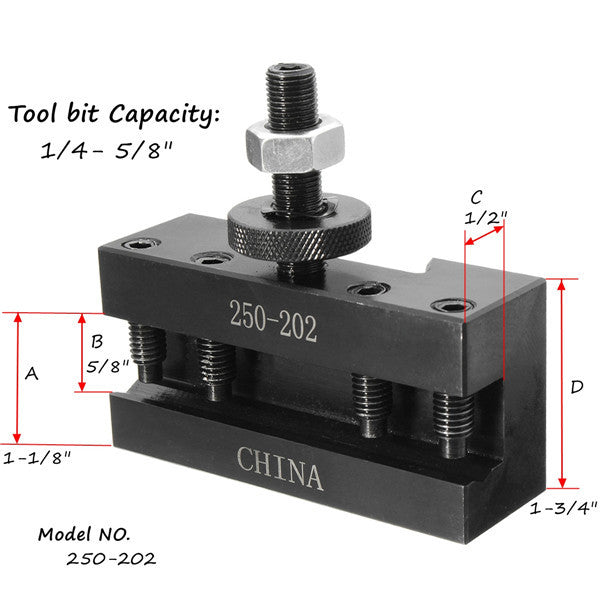 250-202 Turning and Facing Holder Quick Change Tool Boring CNC Tool Holder