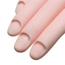 Flexible Nail Art Acrylic False Training Hand Practice Tips Manicure Tools Trainer