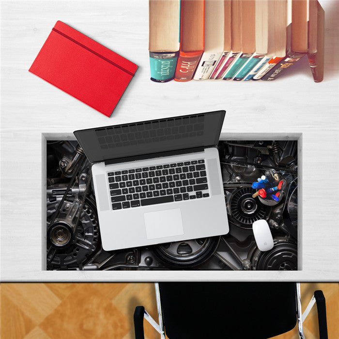 Mechanical Gear PAG STICKER 3D Desk Sticker Wall Decals Home Wall Desk Table Decor Gift