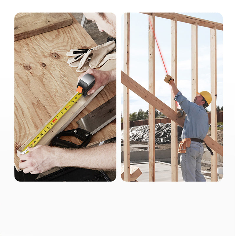 DANIU 30M Laser Rangefinder Anti-fall Steel Tape High Precision Infrared Digital Laser Distance Meter Meas