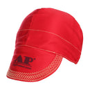 Universal Elastic Welding Flame Retardant Cloth Hat Cap Head Protect -RED
