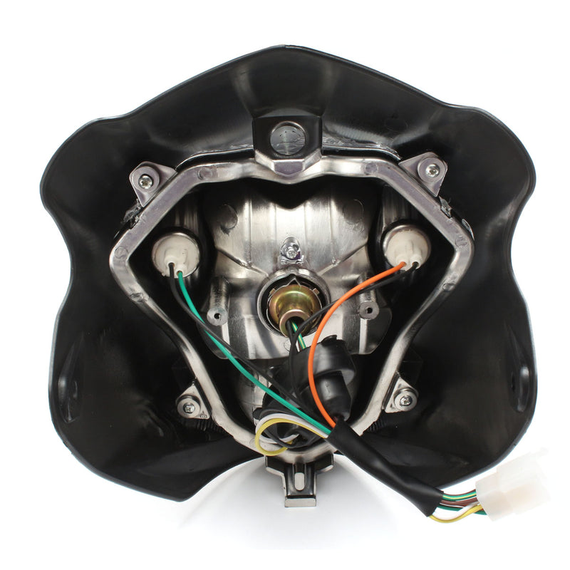 H4 Hi/Lo Headlight Turn Signal Housing with Amber Lamp Motorcycle ATV
