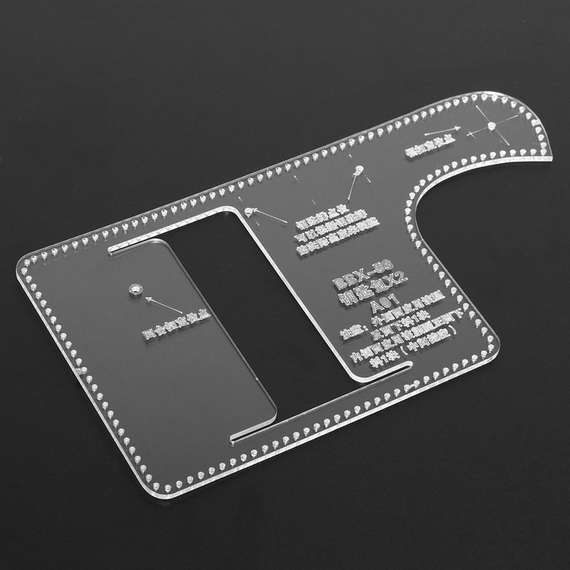 Acrylic Wallet Pattern Stencil Template Handmade Leather Craft Tool DIY Set Key Chain Case Holder