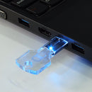 Onchoice USB 2.0 Transparent Waterproof Acrylic Key Shape Flash Drive U Disk