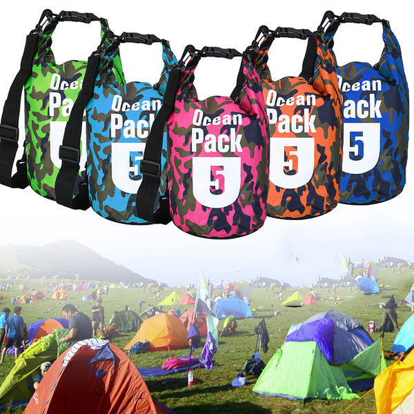 5L Waterproof Bag Camping Rafting Storage Dry Bag Swimming Bag Lightweight Diving Floating Bag