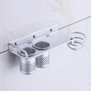 KCASA BR-31 Bathroom Wall Mount Hanging Storage Rack with 360 Degree Rotation Towel Holder