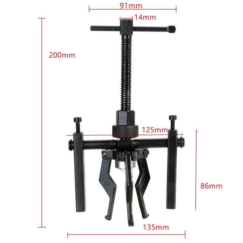 3-Jaw Inner Bearing Puller Tool Kit Inner Hole Bearing Pull Maintenance
