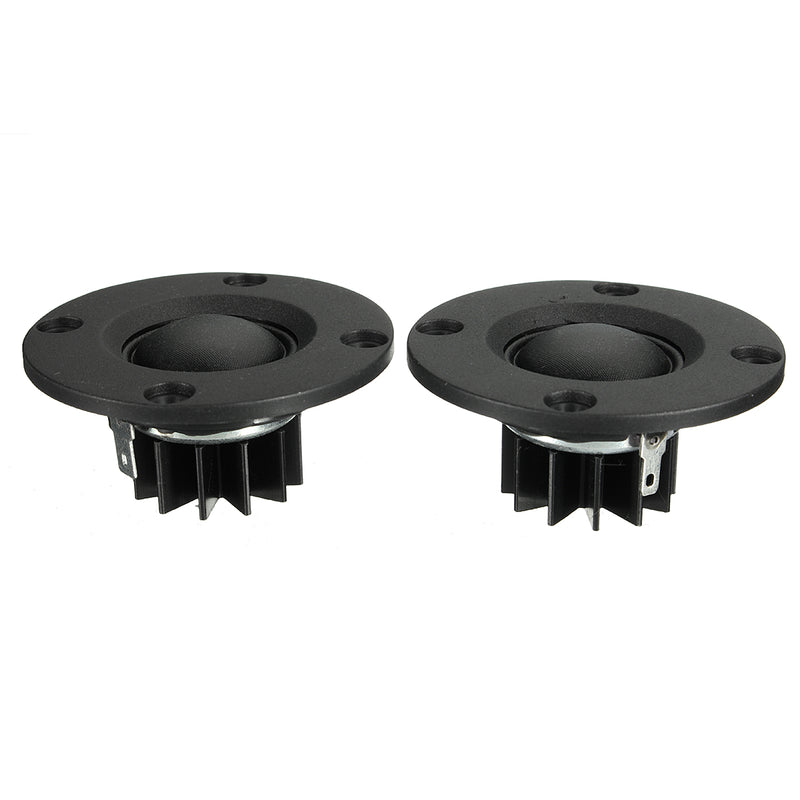 DIY Tweeter Speaker 2pcs 6Ohm 6 30W Dome Silk Film HiFi Treble Heatsink GL Speakers