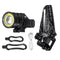 Waterproof USB Rechargeable Front LED Headlights Zoomable T6 COB LED Bike Light Back Cycling