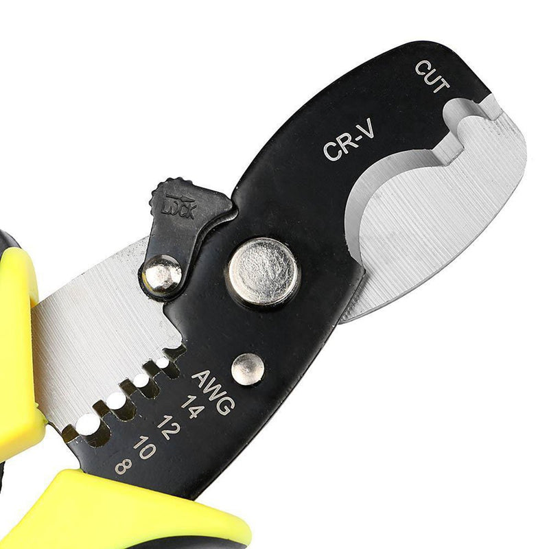 7inch Versatile Electric Cable Cutter Wire Stripping Plier Hand Tool 14/12/10/8AWG