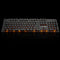 104 Keys Retro Round Keycaps Rainbow Orange Backlight Wired Gaming Mechanical Keyboard