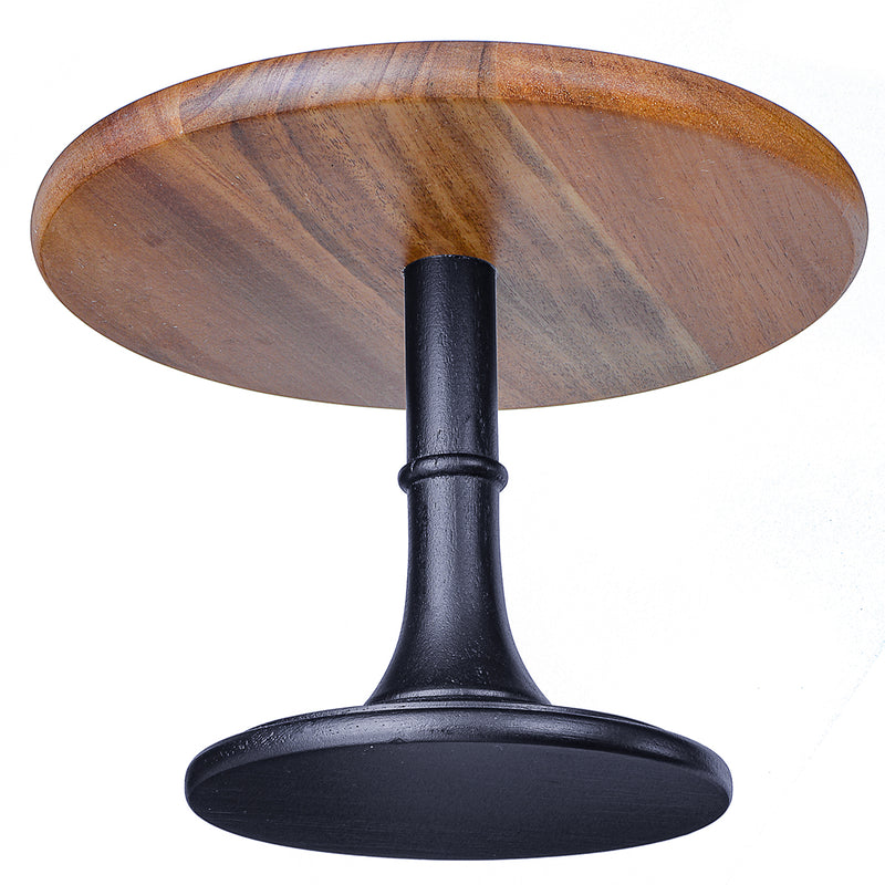 Round Cake Stand Pedestal Dessert Food Display Wedding Party Holder Wood Decorations 3 Sizes