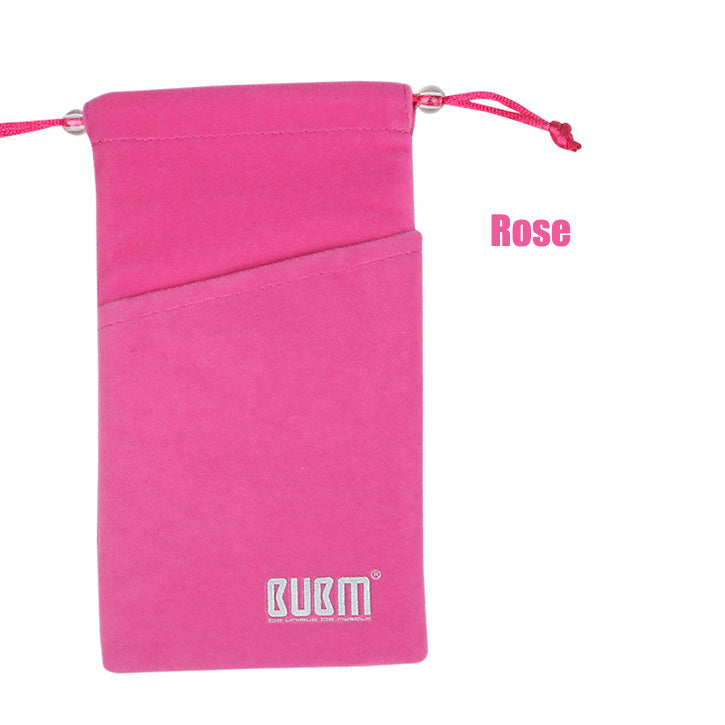 BUBM BM-DH006 Portable Drawstring Hard Carring Case Double Layers Travel Storage Bag