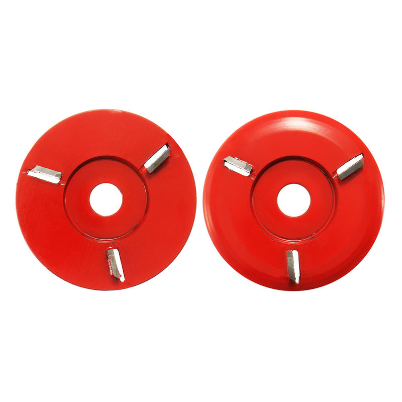 90mm Diameter 16mm Bore Red Power Wood Carving Disc Angle Grinder Attachment