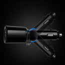 Bakeey 3.1A Dual USB Led Display Rotating Car Charger For iPhone X XS HUAWEI P30 Mate20 XIAOMI MI9 S10 S10+