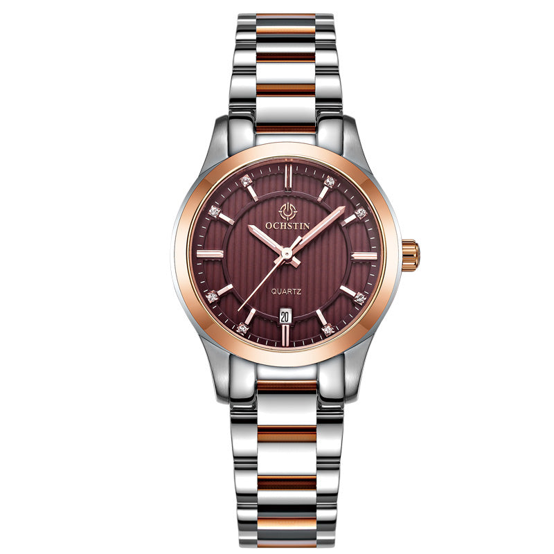 OCHSTIN LQ016B Rose Golden Case Female Wristwatch Business Style Quartz Movement Watch