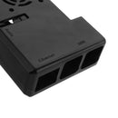 Black ABS Exclouse Box Case With Fan Hole For Raspberry PI 3 Model B+
