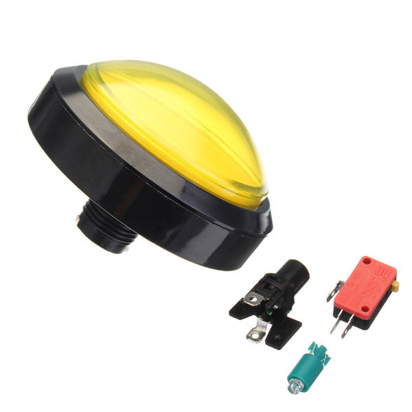 100mm Massive Arcade Button with LED Convexity Console Replacement Button