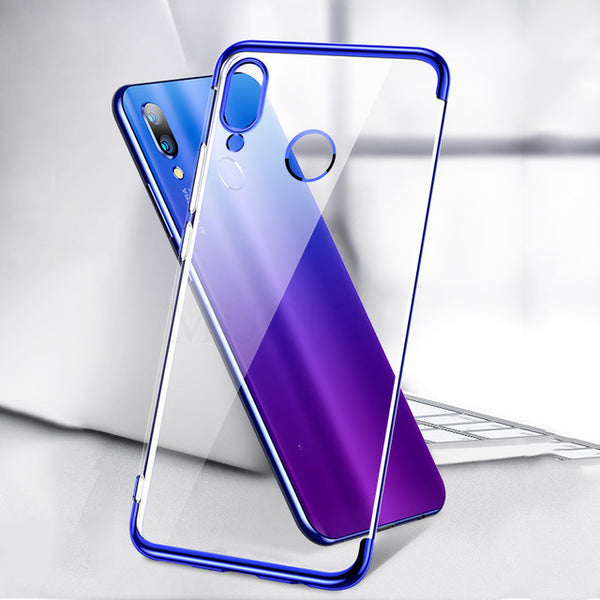 Bakeey Plating Transparent Shockproof Soft TPU Back Cover Protective Case for Xiaomi Redmi 7 / Redmi Y3