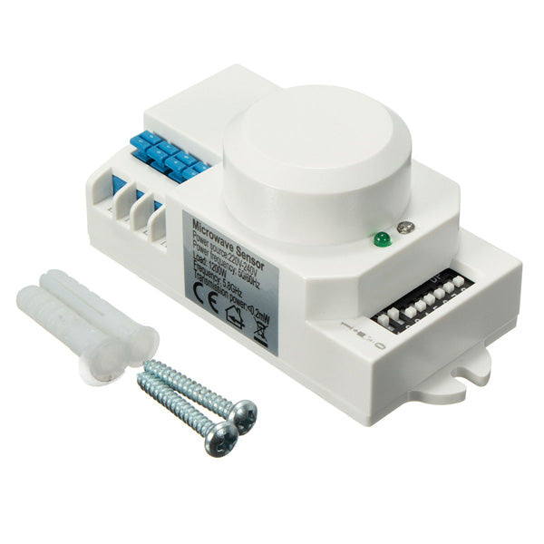 SK-601 AC 220V-240V 5.8GHz Microwave Radar Sensor Body Motion HF Detector Light Switch