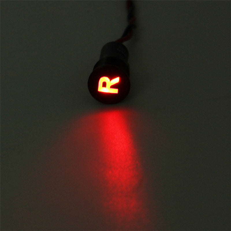 Universal 12V 24V 36V 12mm Waterproof LED Dash Panel Warning Light Metal Indicator Lamp