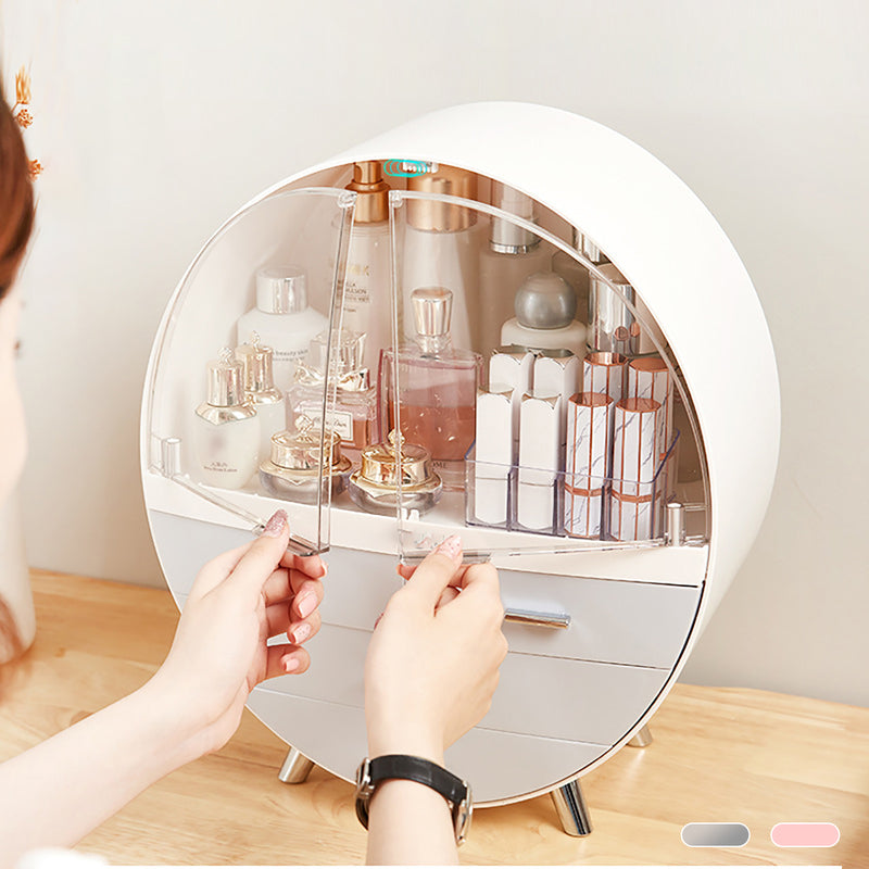 Women Jewelry Box Organizer Holder Cosmetic Case Makeup Brush Storage Drawer