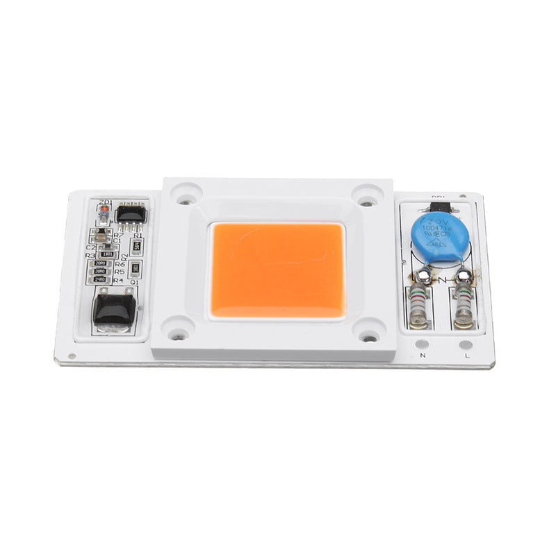 LUSTREON 50W Non-drive Thunder Protection COB LED Chip for DIY Grow Light Plant Lamp AC180-300V