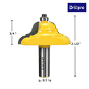 Drillpro RB17 1/2 Inch Shank Rail And Stile Router Bit Woodworking Chisel Cutter