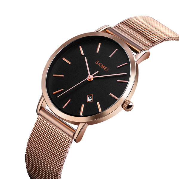 SKMEI 1530 Simple Style Chrono Waterproof Stainless Steel Fashion Women Watch Quartz Watch