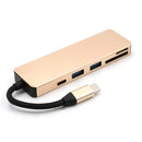 Bakeey 5 in 1 USB Hub Type-C to 4 Port USB3.0+USB2.0+TF/Micro SD+SD Type C PD Adapter Hub