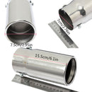 Round Universal Fits Car Stainless Steel Exhaust Tailpipe Tip Muffler Chrome