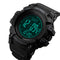 SKMEI 1356 Compass Pedometer Calorie Sport Watch Chronograph World Time Stopwatch Digital Watch