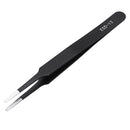 PARON Stainless Steel Anti-static Curved Straight Tip Forceps Precision Soldering Tweezer Electronic ESD Tweezers Tool ESD-10/ESD-11/ESD-12/ESD-13/ESD-14/ESD-15