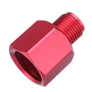 Adapter Converts CO2 Tank to Standard 5/8-18 Male Fitting & TR21-4 Female Fitting Red
