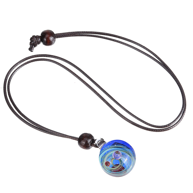 Cosmic Glass Starry Sky Glass Pendant  Men And Women