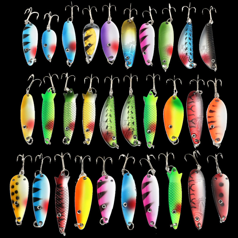 ZANLURE 30 Pcs Fishing Lure 6cm-8cm 235g Metal Hard Fishing Baits