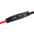 Inline Blade Car Fuse Holder Weatherproof 8AWG Wire with Max 30A AMP Green Fuse