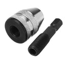 Drillpro 0.5-4mm Keyless Chuck 1/4 Inch Hex Shank Nickel Plating Drill Chuck Adapter