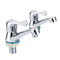 2pcs Bathroom Faucet Twin Basin & Sink Taps Hot and Cold Water Mixer Taps Water Saving Chrome-Plated Copper