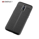 Bakeey Anti-Fingerprint Soft Litchi Texture Silicone Protective Case For OnePlus 7